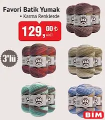 ÖREN BAYAN FAVORİ BATİK YUMAK 3'LÜ ÖREN BAYAN FAVORİ BATİK YUMAK 3'LÜ
